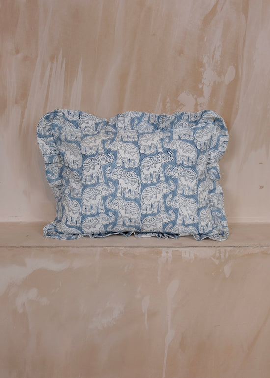 Blue Elephant Baby Pillowcase