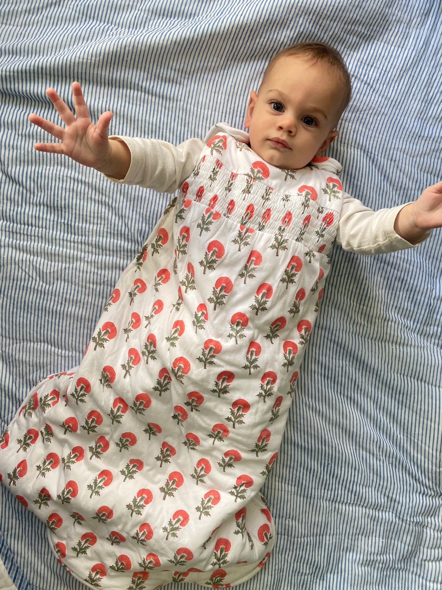 Rose Winter Organic Cotton Sleeping Bag - Tog 2.5