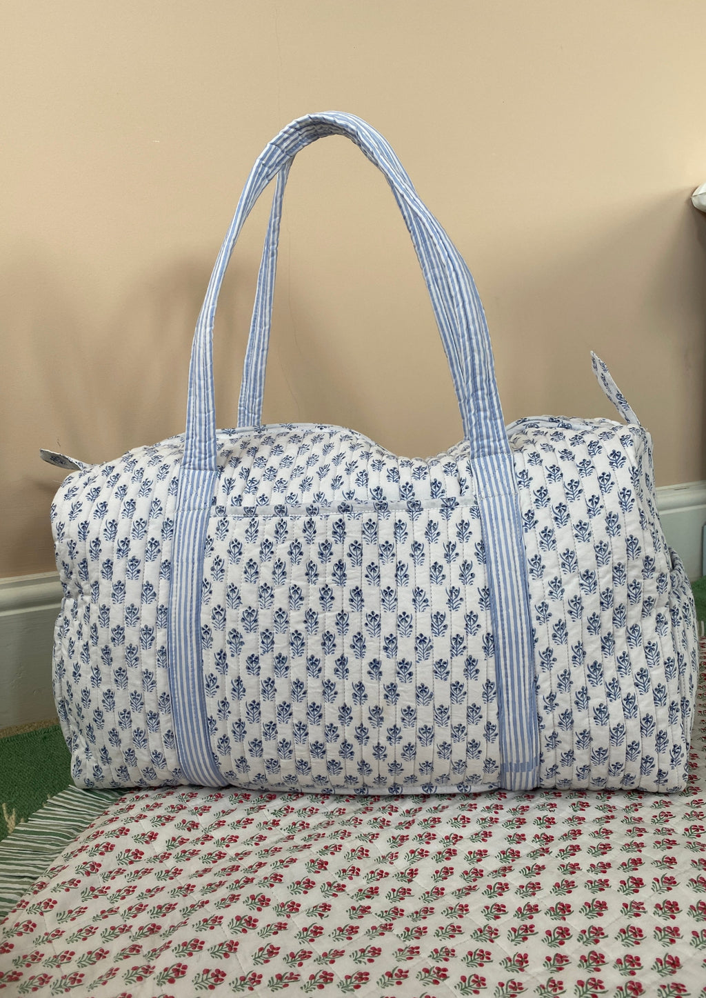 Polka dot overnight discount bag